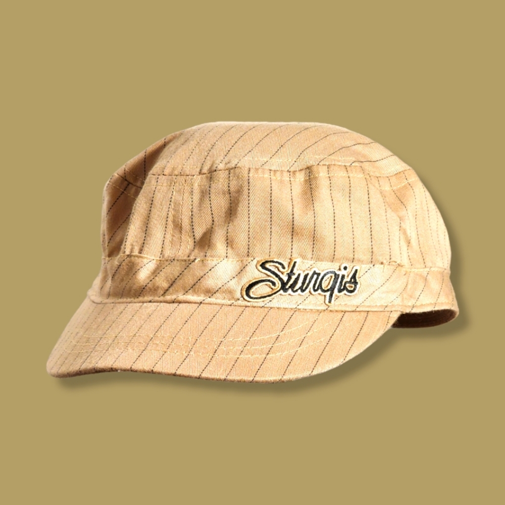 Adult Adjustable Cadet Cap  - Sturgis Pinstripe